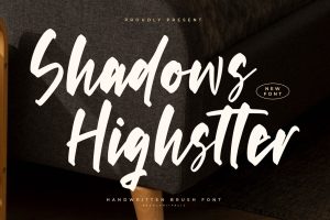 Shadows Highstter Handwritten Brush Font