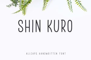 Shin Kuro – Condensed Thin Handwritten Font