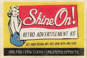 Shine On – Retro Advertisement Kit