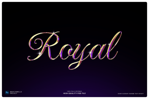 Shiny Elegant Chrome Text Effect