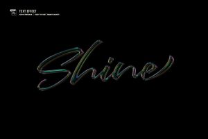 Shiny Neon Typography Effect