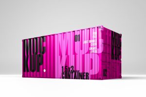 shipping container mockup