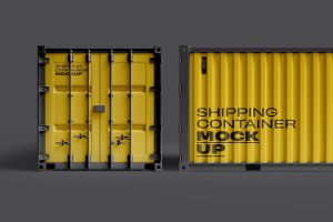 Shipping Container Mockup