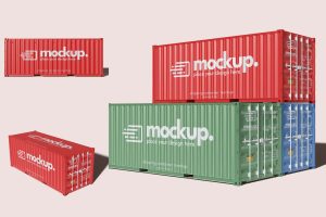 Shipping Container Mockup – Brand Showcase