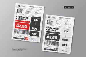 Shipping Fragile Label Sticker