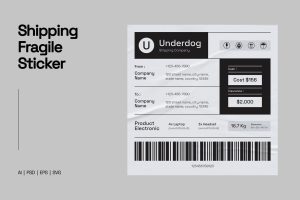 Shipping Fragile Sticker