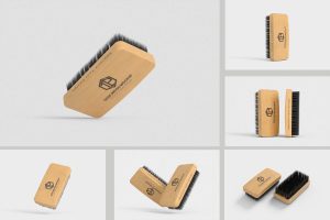 Shoe brush mockup