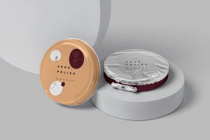 Shoe Polish Tin Mockups