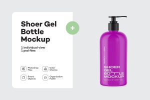Shoer Gel Bottle Mockup