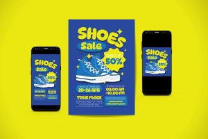 Shoes Sale Flyer Set