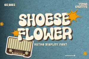 Shoese Flower – 1990’s Retro Font