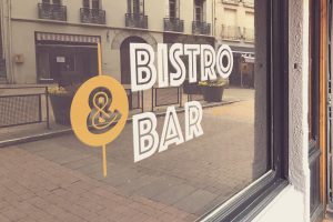 Shop Window Logo Mockup