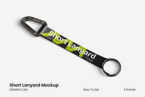 Short Lanyard Mockup