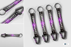 Short Lanyard Mockup