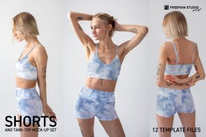 Shorts and Tank-Top Mock-Up Set