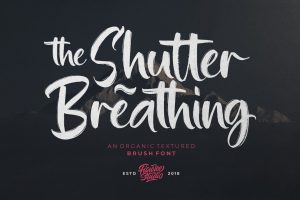 Shutter Breathing – Organic Brush Font