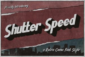 Shutter Speed – A Retro Comic Font