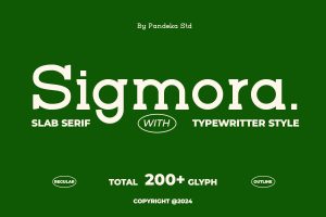Sigmora – Classic Typewriter Slab Serif