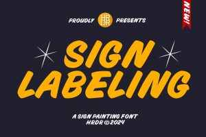 Sign Labeling – A Sign Painting Font