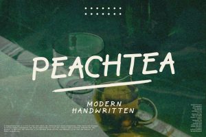 Sign Painting Chalkboard Modern Branding Peachtea