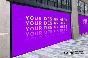Sign Wall Street Mockup