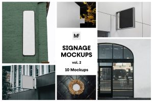 Signage Mockups vol.02 – Advertising