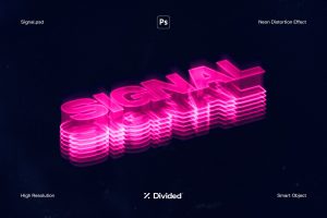 Signal Neon Text Effect