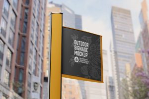 Signboard Wall Mockup
