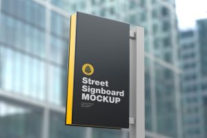 Signboard Wall Mockup