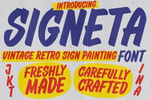 Signeta – Vintage Sign Painting Font