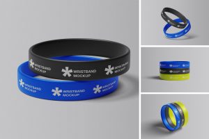 Silicone Wristband Mockup