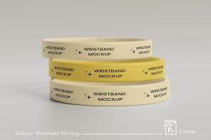 Silicone Wristband Mockup