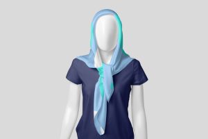 Silk Head Scarf Mockups