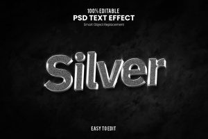 Silver – Elegant 3D Text Effect
