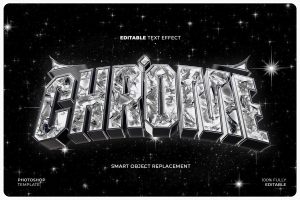 Silver Bling Text Effect