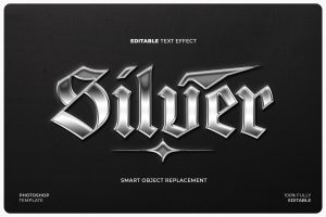Silver Chrome Text Effect