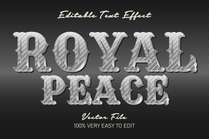 silver glossy text style effect