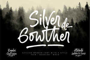Silver Gowther Marker Font