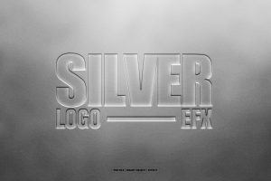 Silver Metal Text & Logo Effect