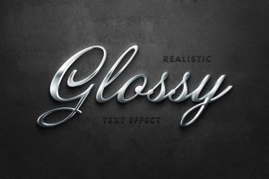 Silver Metallic Text Effect