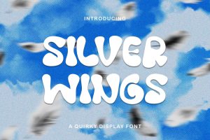 Silver Wings – Hand Drawn Bubble Font