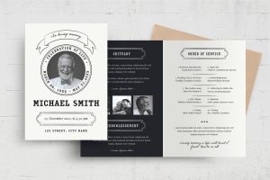 Simple Funeral Program Template