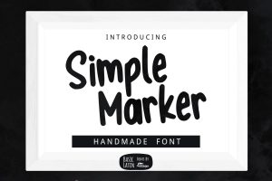 Simple Marker Font