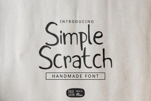 Simple Scratch Font