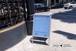 Simple Street Sign Mockup