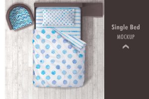 Single bed Mockup