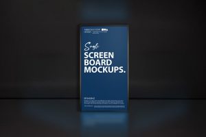 Single Screen Billboard Mockup