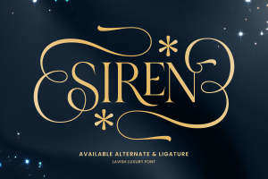 Siren – Lavish Luxury Font