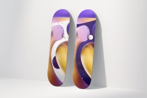 Skateboard Deck Mockup Scenes