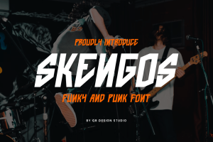 Skengos – Funky & Punk Font